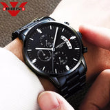 Men's Elegant Wrist Watches Sleek, Gold design, and Stylish Timepiece