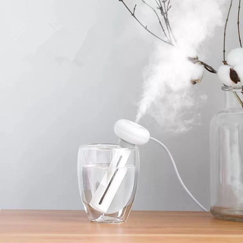 White Portable Adjustable USB Humidifier