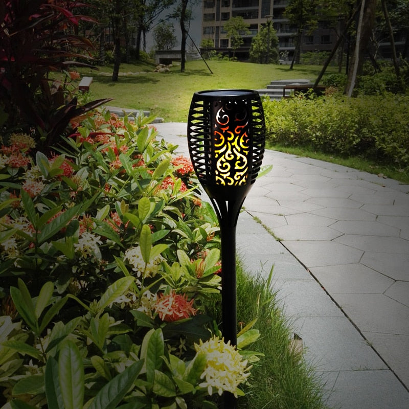 Solar Tiki Torch Lights