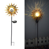 Solar Iron Art Ground Plug Lawn Light Lamp