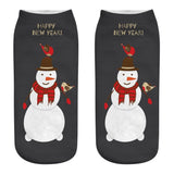 3pcs Women's 1 Pair Christmas Design Socks