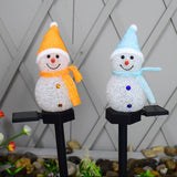 Solar Christmas Lights Snowman LED Lamp Solar Lighting for Garden Christmas Decor