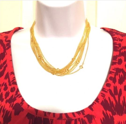 Brand New 18" Gold Plated Chain Necklace. Women's Fashion Jewelry