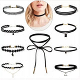 Bundle of 10 pcs NEW Black Velvet choker Gothic Punk Necklace