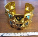 New Metal Gold Cuff Bangle Bracelet. Adjustable. Women's Fashion Accessories