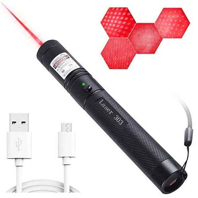 3pcs USB Charge 303 Laser Pointer