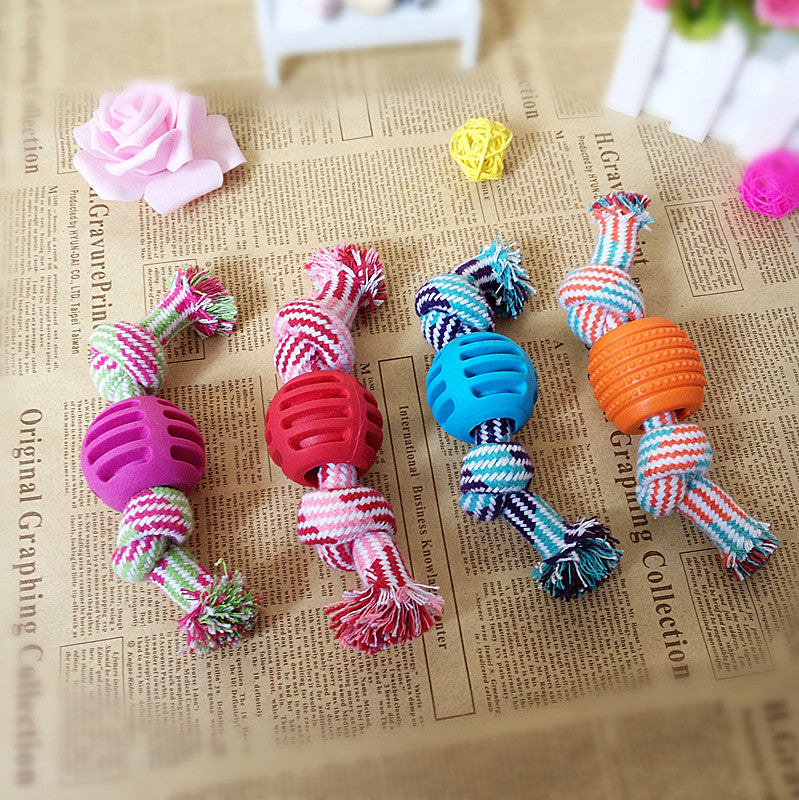 3pcs Bite Resistant Teething Rope Toy for Small and Medium Dogs