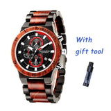 Natural Wooden Bamboo Strap Men's Quartz Watch