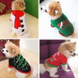 3pcs Stylish Creative Christmas Design Dog Clothes