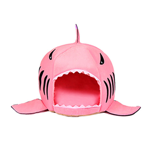 Soft Pet Cushion Dog House Shark Tail Fins Design