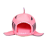 Soft Pet Cushion Dog House Shark Tail Fins Design