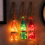 2 pcs LED Wine Bottle Lights with Cork