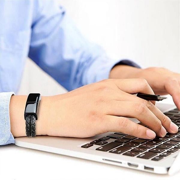 3pcs Leather Mini USB Bracelet Data Charging Cable