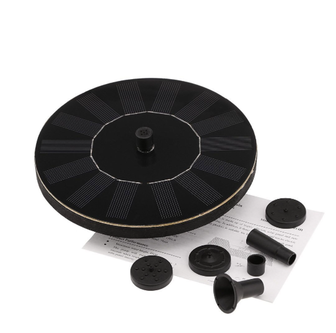 Outdoor Solar Panel Powered Fountain Pump