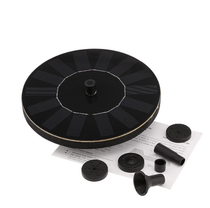 Outdoor Solar Panel Powered Fountain Pump