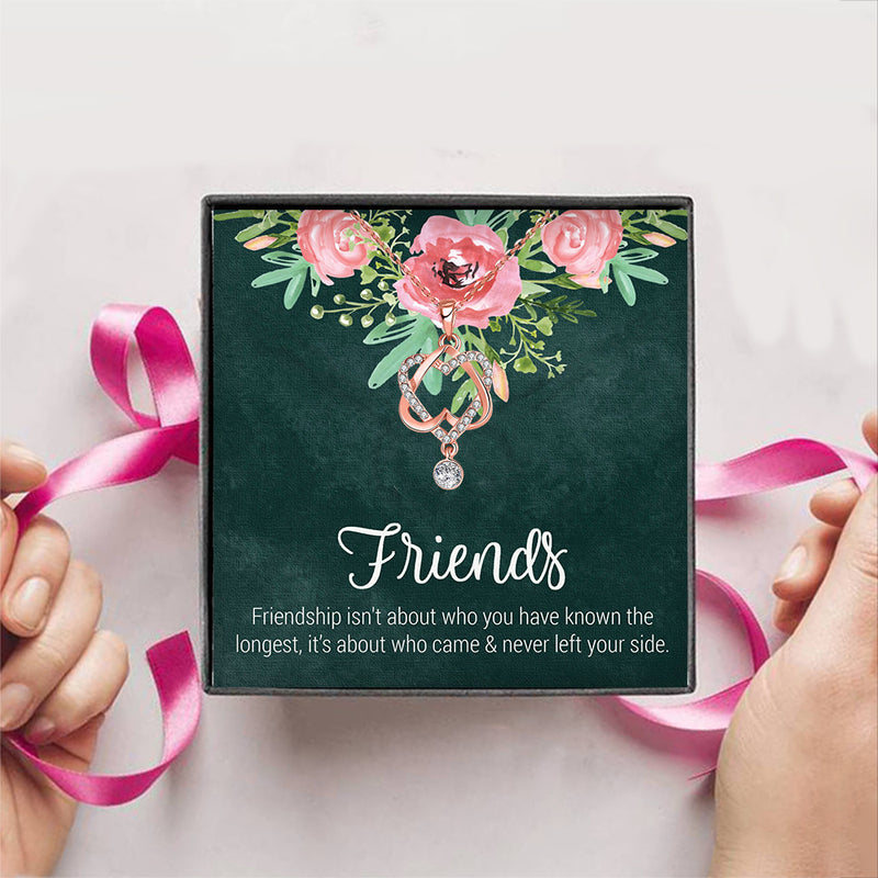 50% OFF Friends Gift Box + Necklace (Options to choose from) Made with Swarovski Crystals