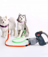 Dog Collars - 2 in 1 Dog Leash Non-Tangling Retractable Leash