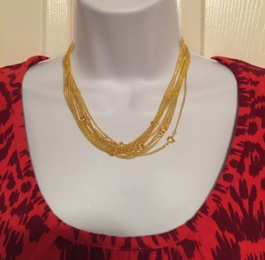 Brand New 18" Gold Plated Chain Necklace. Women's Fashion Jewelry