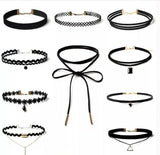 Bundle of 10 pcs NEW Black Velvet choker Gothic Punk Necklace