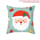 3pcs 45x45cm Cartoon Christmas Print Design Pillowcase