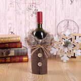 3pcs Festive Christmas Wine Bottle Cover