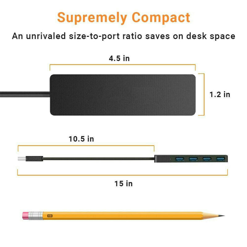 Ultra Slim Plug and Play USB 3.0 Hub