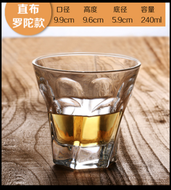 Whiskey Glass Crystal Cup Stunning Rock Style Old Fashioned Cocktail Glass with Timeless Design