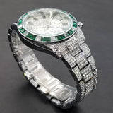 Diamond Calendar Watches  luxurious and sophisticated timepiece 30M water resistance