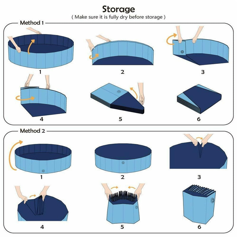 Foldable and Portable Swimming Pool Pet Bath