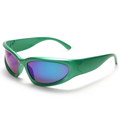 3pcs New Y2K Retro UV400 Windproof  Sport Sunglasses Women's Fashion Accessories