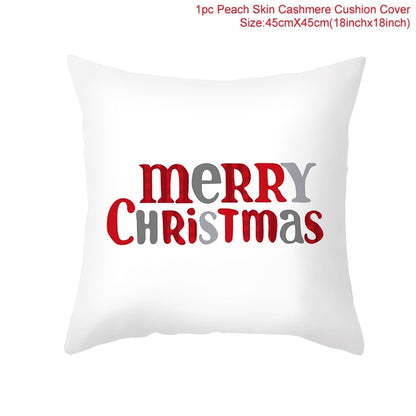 3pcs 45x45cm Cartoon Christmas Print Design Pillowcase
