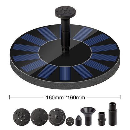 Outdoor Solar Panel Powered Fountain Pump