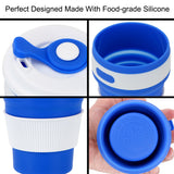 2 pcs Collapsible Food Grade Safety Silicone Cup with Compact Design