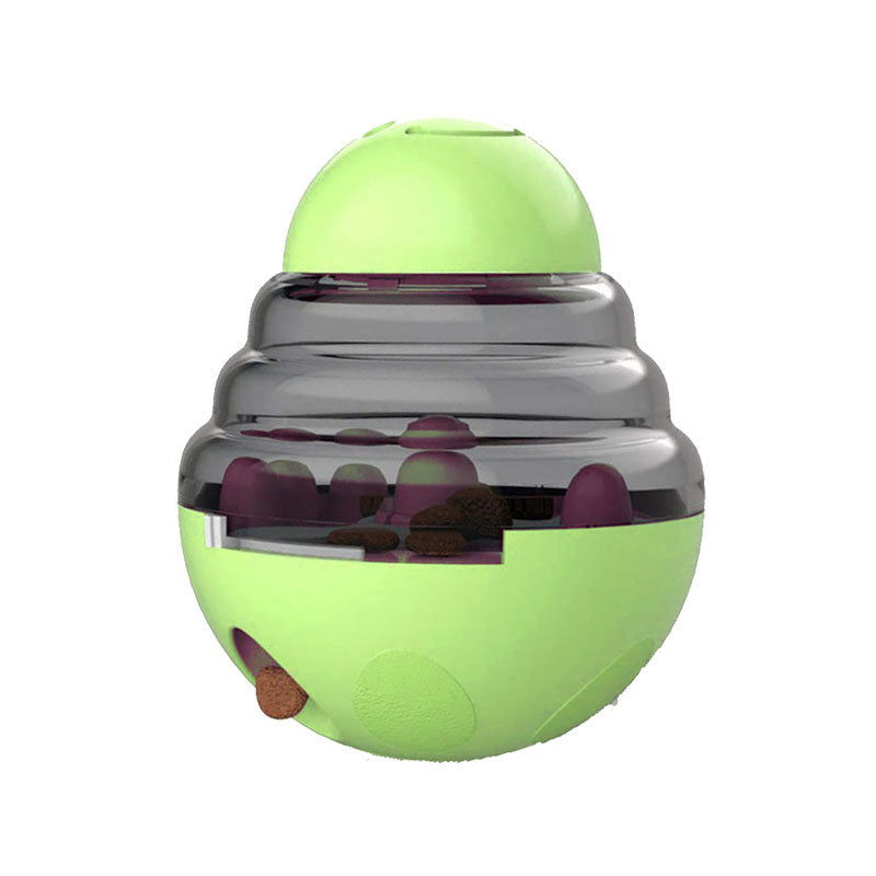 Interactive Pet Food Dispenser Dome-Shaped Toy