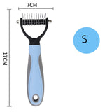 3pcs Double Sided Made Stainless Steel Bristle Dehairing Pet Brush