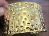 New Metal Gold Adjustable Bangle Cuff Bracelet. Women's Fashion Jewelry