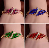 Austrian Crystal Gemstone Bracelet. Women's Fashion Jewelry