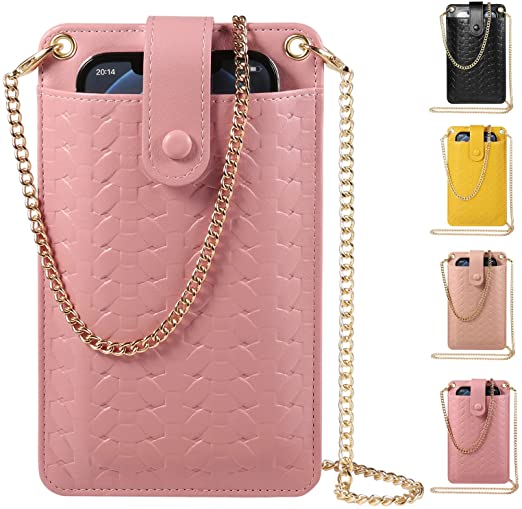 Cell Phone Purse Wallet Small Crossbody Bags Mini Shoulder Bag with Card Slot for iPhone 13 Pro Max Galaxy S22 Ultra - Findsbyjune.com