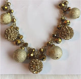 Brand New Big Chunky Statement Bib Gold Necklace . Women's Ladies Fashion Jewelry - Findsbyjune.com