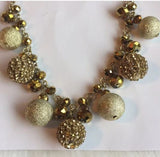 Brand New Big Chunky Statement Bib Gold Necklace. Women's Fashion Jewelry