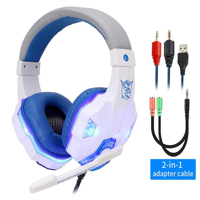 LED Light Wired Gamer Headset Gamers Toolkit