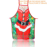 3pcs Santa Claus Christmas Non-woven Kitchen  Apron