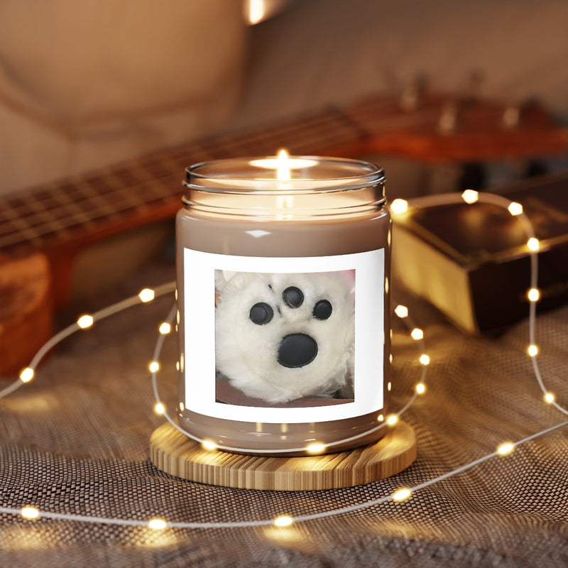 " White Paw " Design Scented Candles, 9oz Holiday Gift Birthday Gift Comfort Spice Scent, Sea Breeze Scent, Vanilla Bean Scent Home Decor