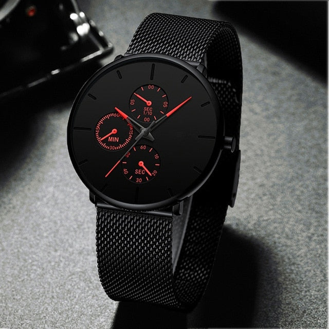 Men Watch Fashion Business Watches For Men Top Brand Luxury Steel