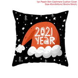 3pcs 45x45cm Cartoon Christmas Print Design Pillowcase