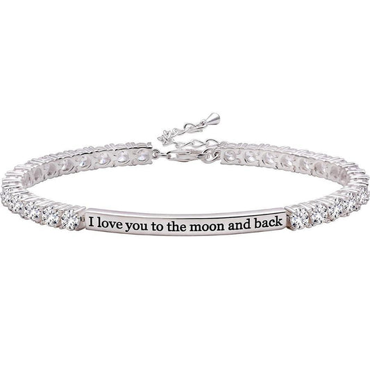 " I Love you to the Moon & Back " Elements Bracelet