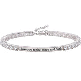 " I Love you to the Moon & Back " Elements Bracelet