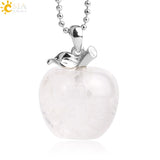 3pcs Crystal Apple Pendant Natural Gemstone Pendants