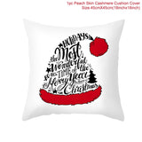 3pcs 45x45cm Cartoon Christmas Print Design Pillowcase