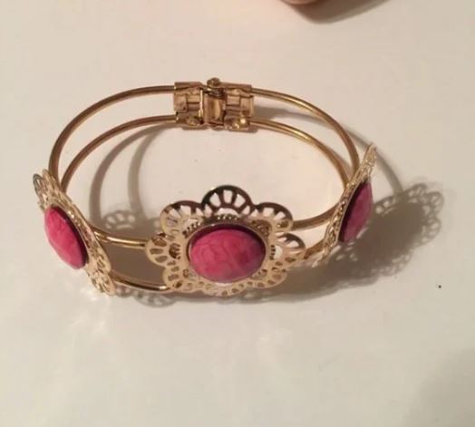 FREE with $29 Purchase. Brand New Pink Gold Tone Bracelet. Women's Fashion Accessories